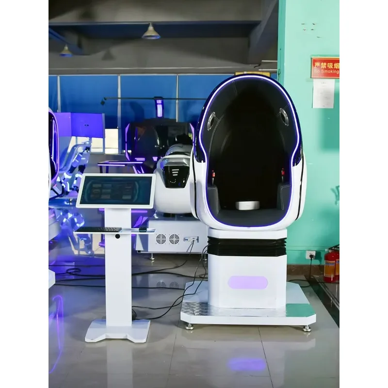 2026 Hot Sale FL Wholesale  Vr Egg Chair Virtual Reality Motion Simulator Single 9d Vr Cinema Chair Luxury Vr Chair Customized