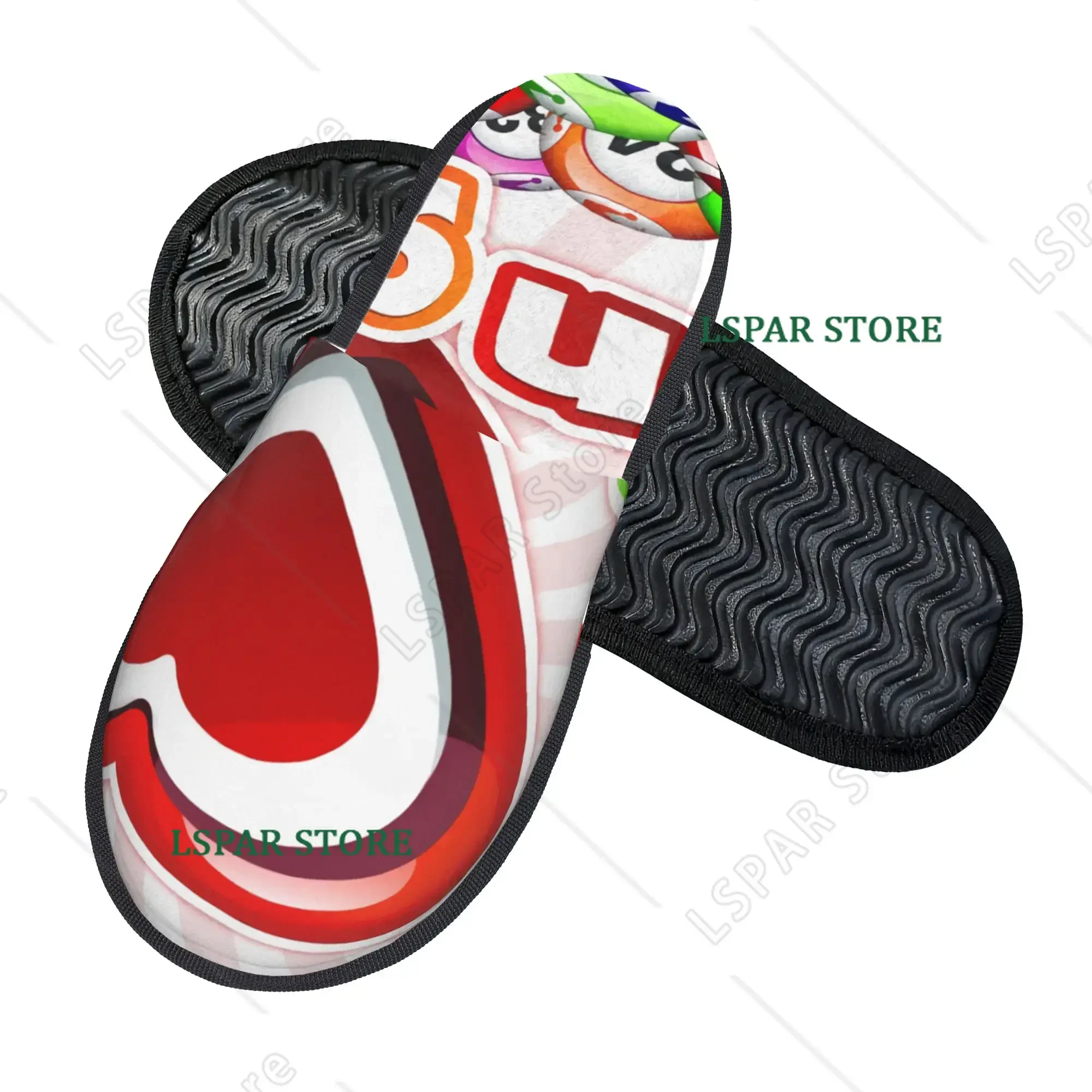 I Love Bingo Women Men Non‑Slip Couple Family Bedroom Dorm Apartment Cotton Slippers  Indoor Warm Slippers