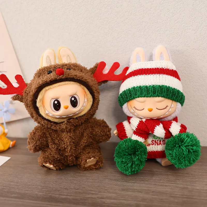 

Doll Christmas Sweater Doll Clothes Set For Labubu Ropa Clothing for 17cm Ropa Labubu Outfit Accessories