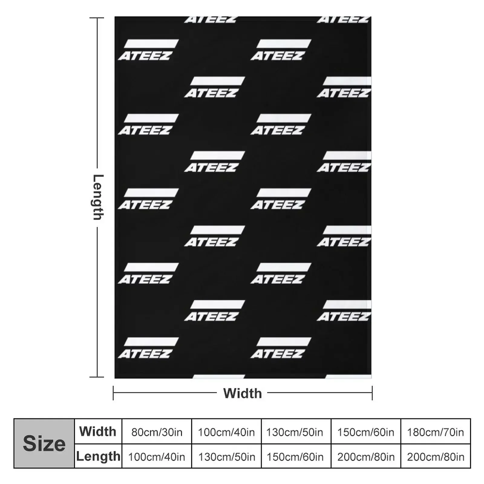 ATEEZ Throw Blanket Sofas Luxury Thicken Bed linens Decorative Beds Blankets