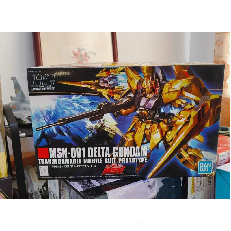متوفر في المخزون بانداي حقيقية HG HGUC 136 1/144 دلتا دلتا جاندام تجميع نموذج جمع هدايا العيد الحلي شخصيات ميكا #1