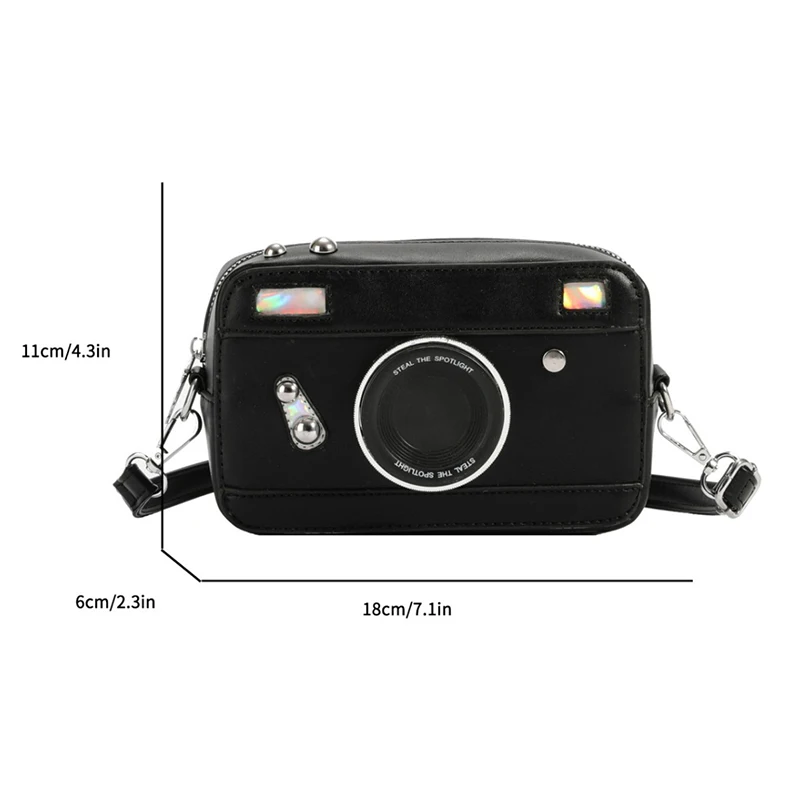 Damen-Kameratasche, stilvolle Umhängetasche, kleine quadratische modische Pu-Ledertasche für den Alltag im Freien, Reisen, Dating