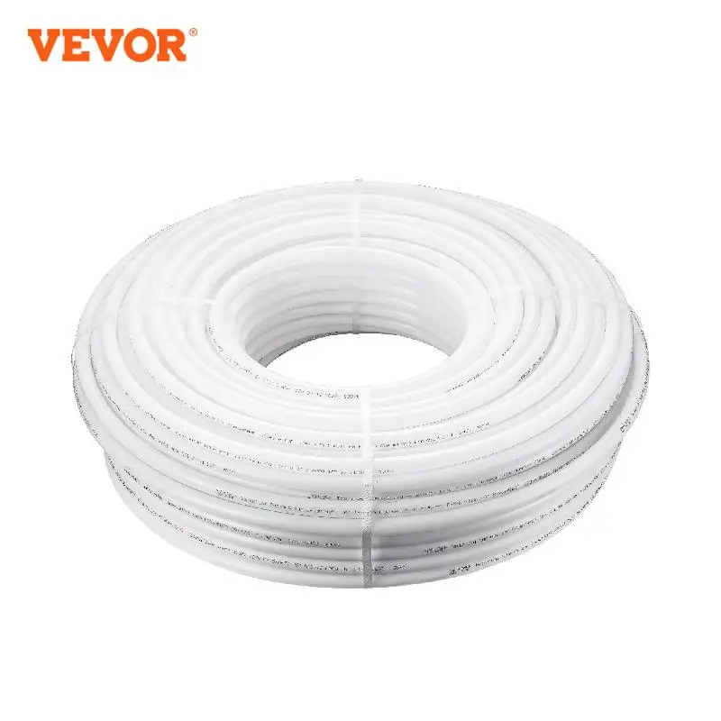 VEVOR PEX Pipe 3/4 Inch 500 Feet Length PEX-B Flexible Pipe Tubing for Potable Water Pex Water Lines for Hot/Cold Water White