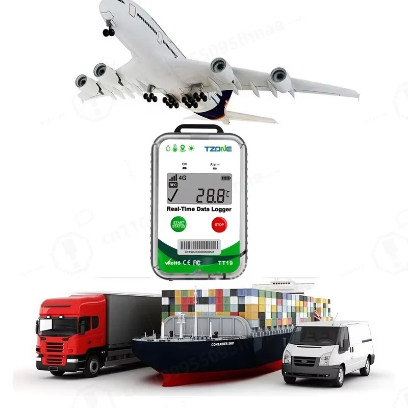 Real‑Time 4G WiFi GPS Temperature and Humidity Data Logger, Remote Monitoring Data Recorder