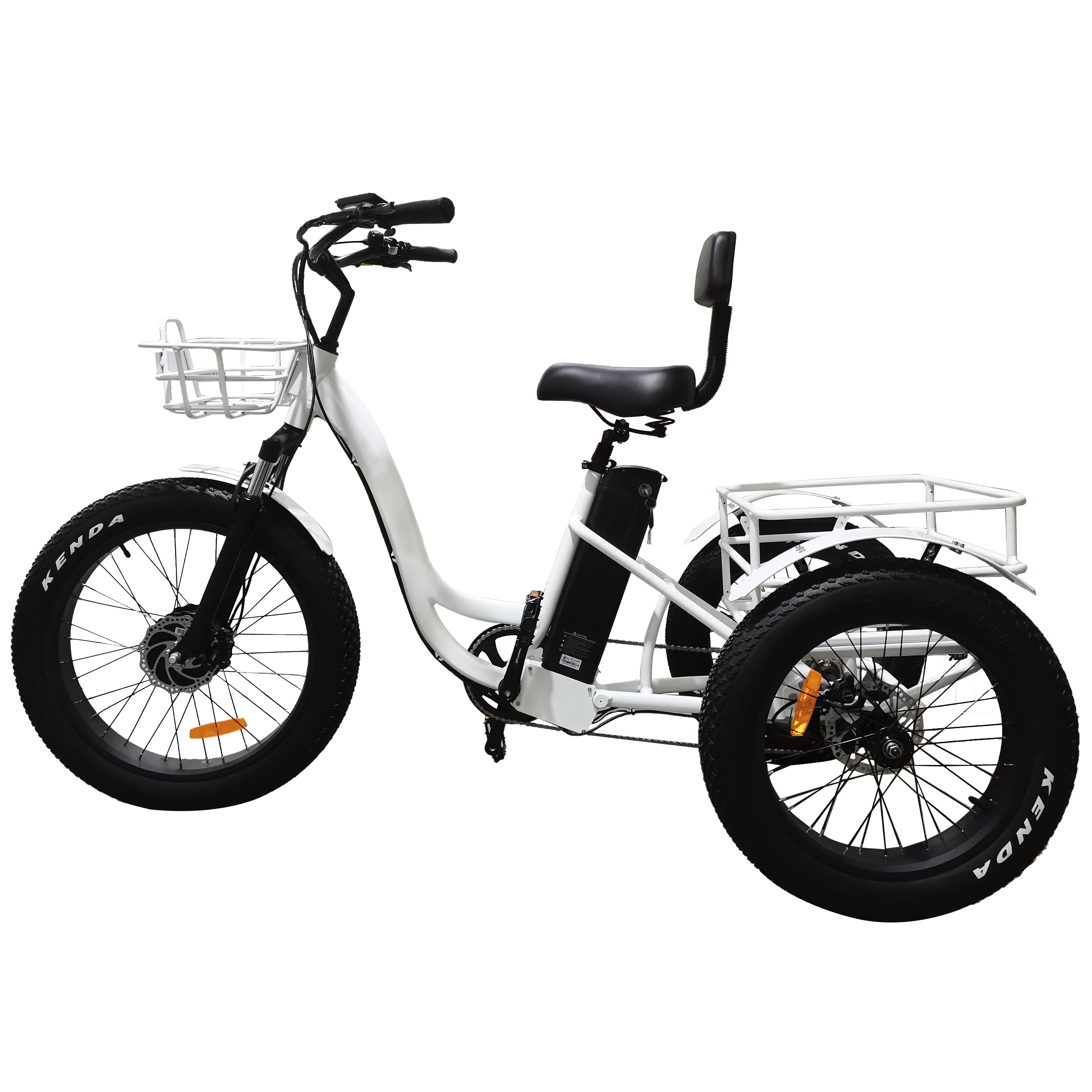 High-performance Electric Tricycle for Sale - Battery-Powered Adult 3-Wheeler