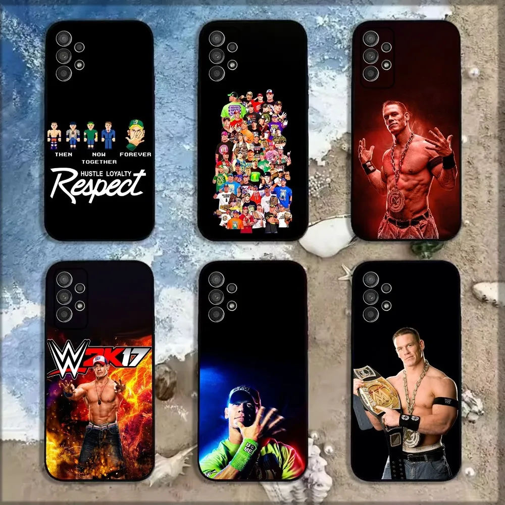 Wrestling Star J-John Cena Phone Case For Samsung Galaxy A13,A21s,A22,A31,A32,A52,A53,A71,A80,A91 Soft Black Shell