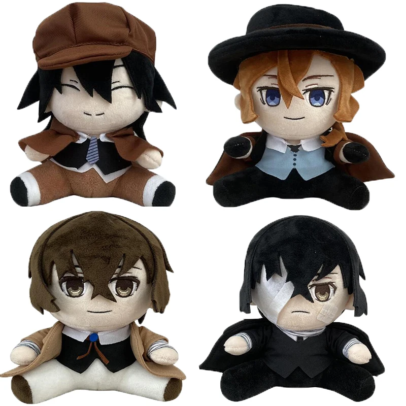 

Anime Bungou Stray Dogs Plush Toy Edogawa Rampo Nakahara Dazai Osamu Plush Doll Cosplay Character Cute Soft Stuffed Pillow Chris