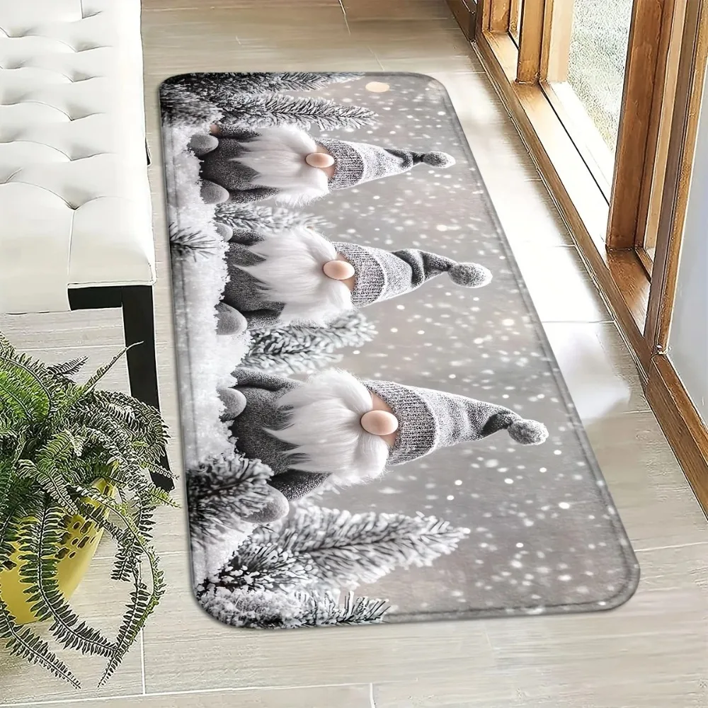 

Christmas Carpet Snow Scene Soft Doormat Welcome Mat Shoe Bench Mat Hallway Rug Bedroom Carpet Outdoor Carpet Christmas Decor