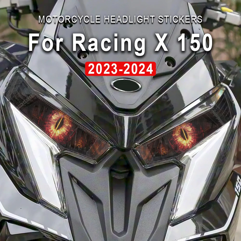 

Motorcycle Headlight Guard Stickers For Kymco Racing X 150 RKS150 2023 2024 Motorbike Headlamp Decals Modification Accessories
