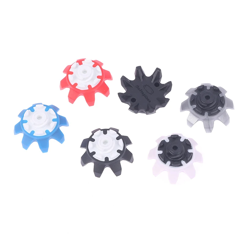 10Pcs/pack Durable Cleats Turn Fast Twist Screw Shoe Spikes Golf Shoes Soft Spikes Pins Golf Club Golf Training  Accessories