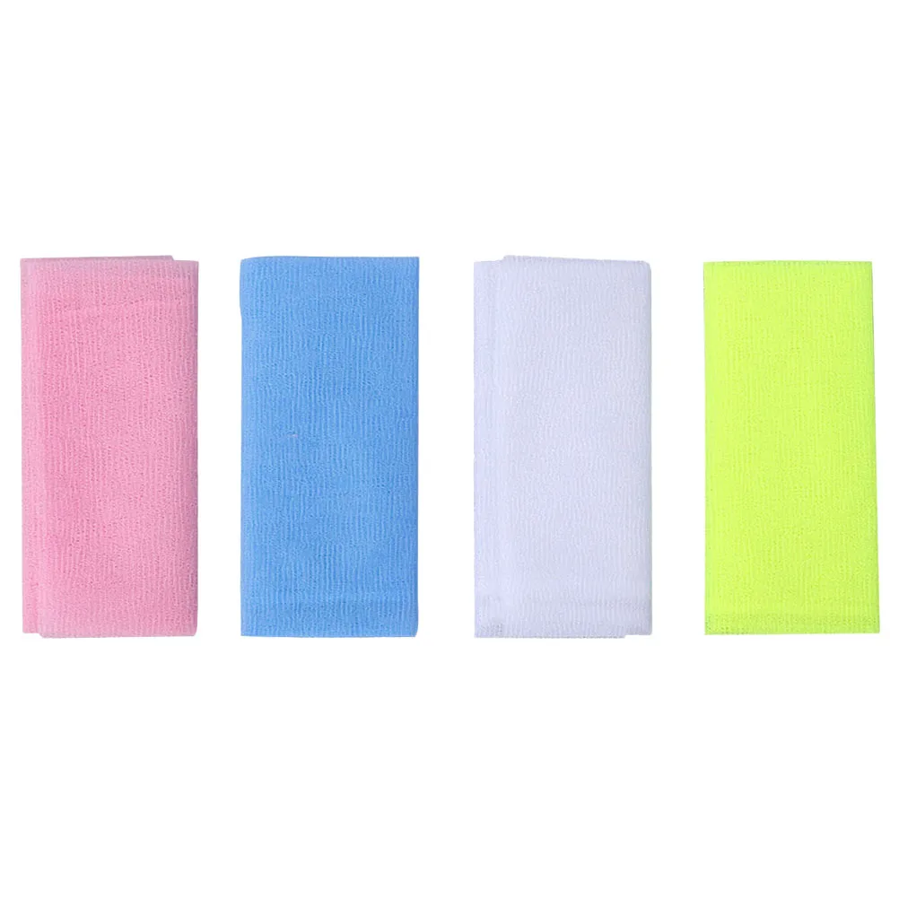 

Exfoliating Bath Cloth Nylon Wash Sponge Deep Scrubber Towel Reusable Travel Size Back Foam Body Cleansing Tool