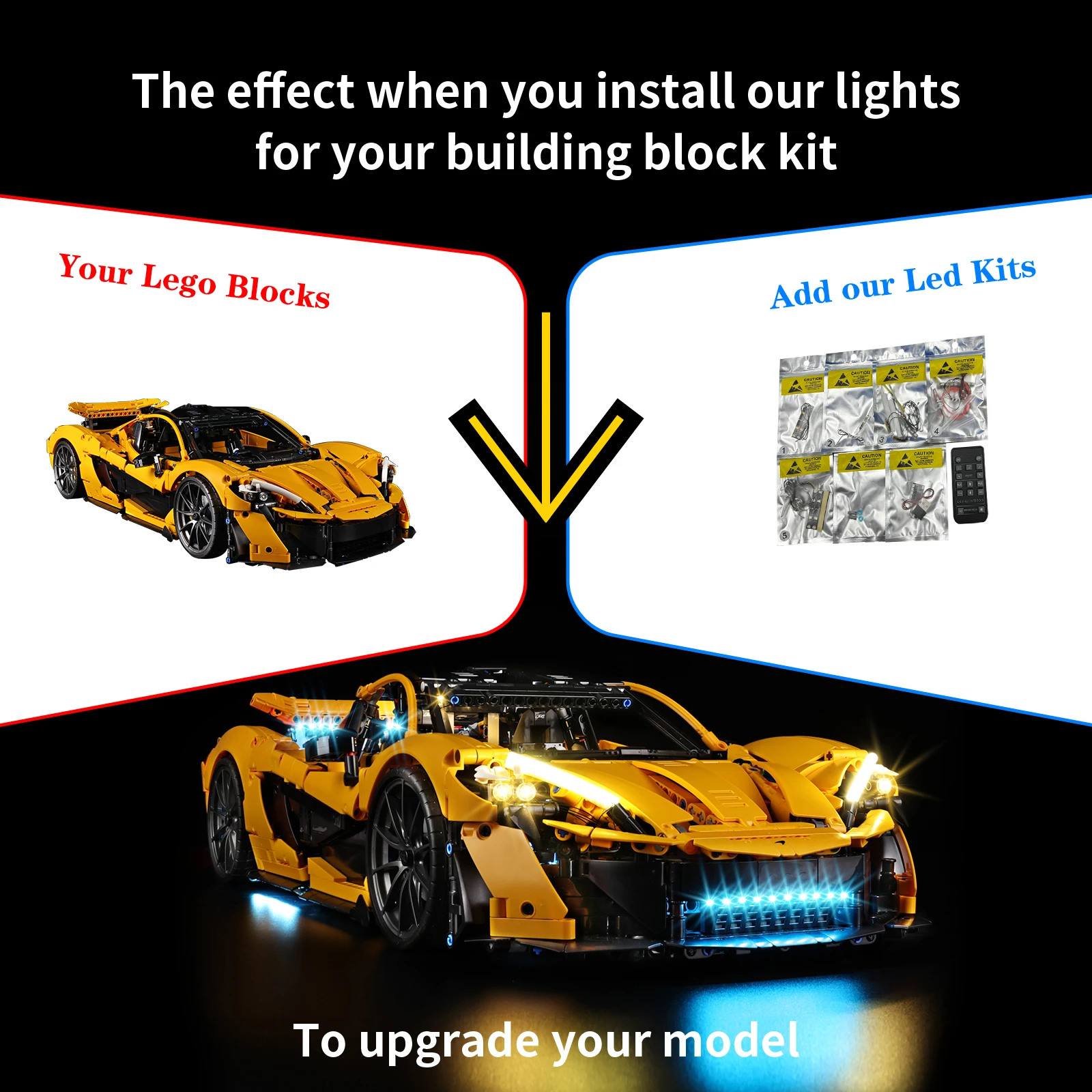 Led Light Kit for LEGO McLaren P1 42172