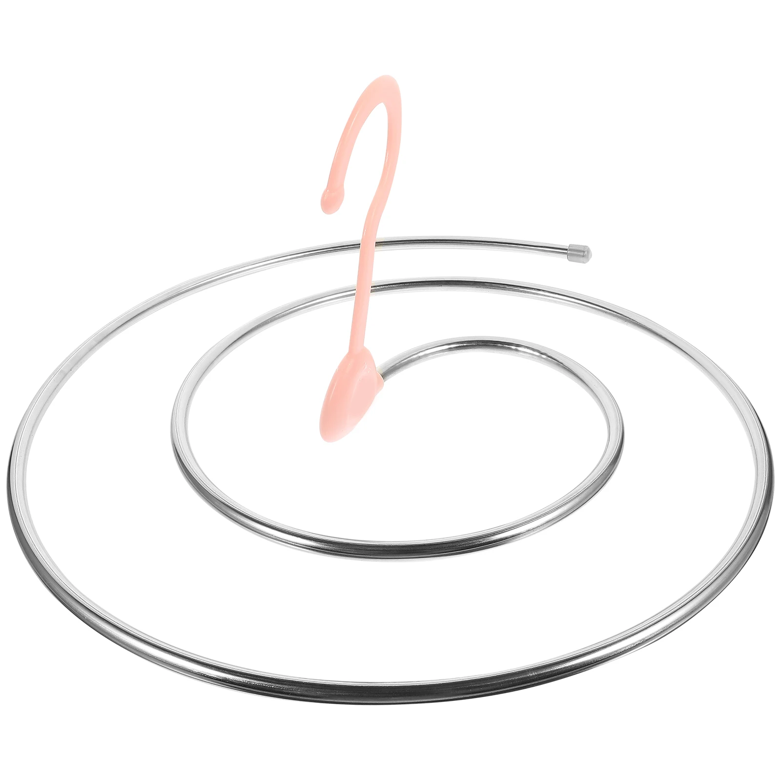 

Stainless Steel Spiral Hanger MultiPurpose Rack for Clothes Quilts Towels Sheets Laundry Dry Indoor Outdoor