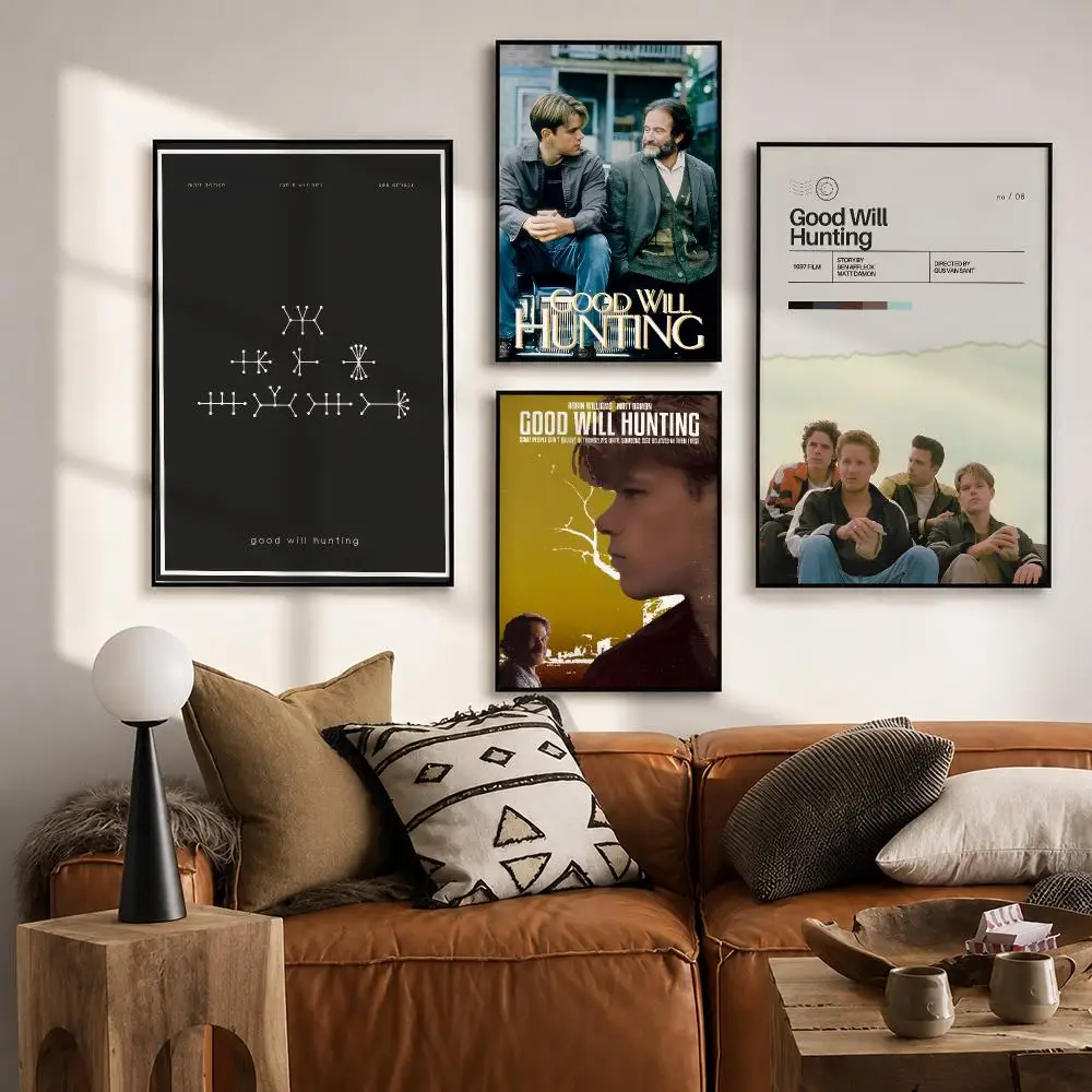 Movie Good Will Hunting Poster HD Poster Wall Art Self-Stick No-Residue for Home Cafe Office Great Gift