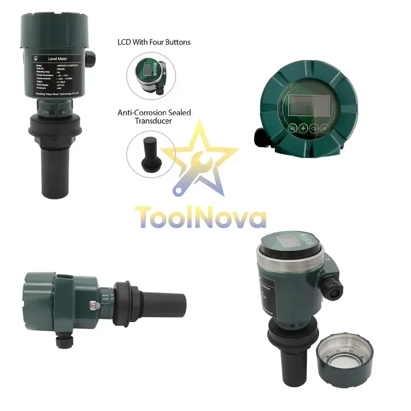 2026hotsale* Ultrasonic Liquid Level Transmitter Water Measuring Instruments with Accurate Performance RS485/Modbus