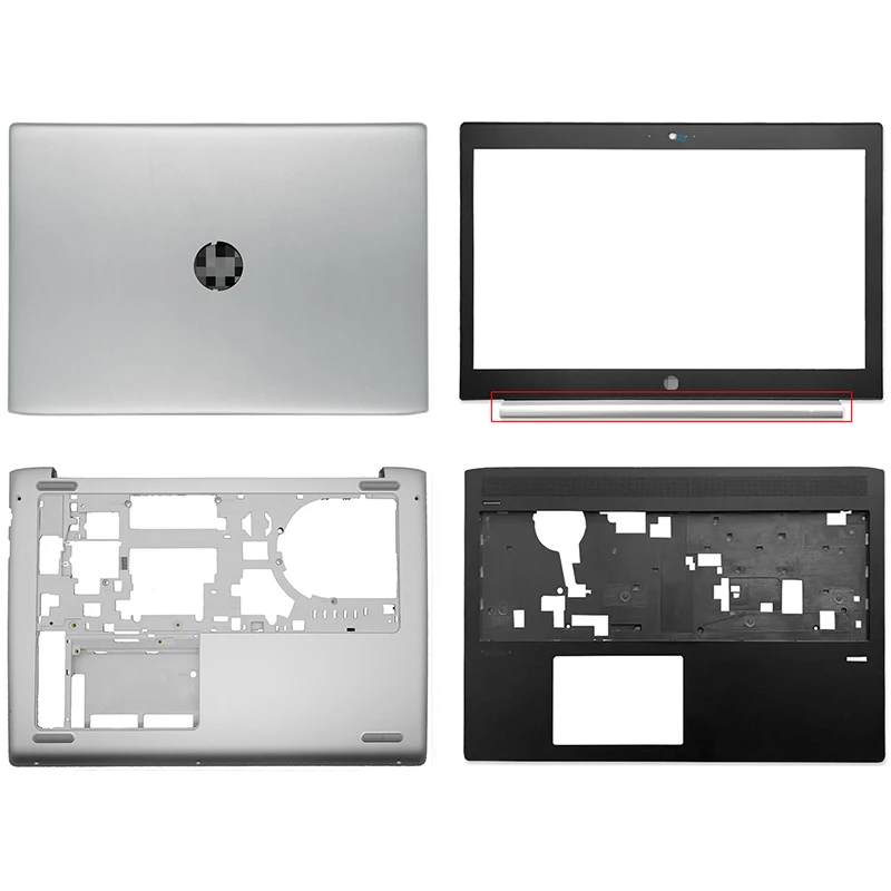 NEW For HP Probook 450 G5 Series Laptop LCD Back Cover Front Bezel Palmrest Upper Case Bottom Case A B C D Cover Case Silver