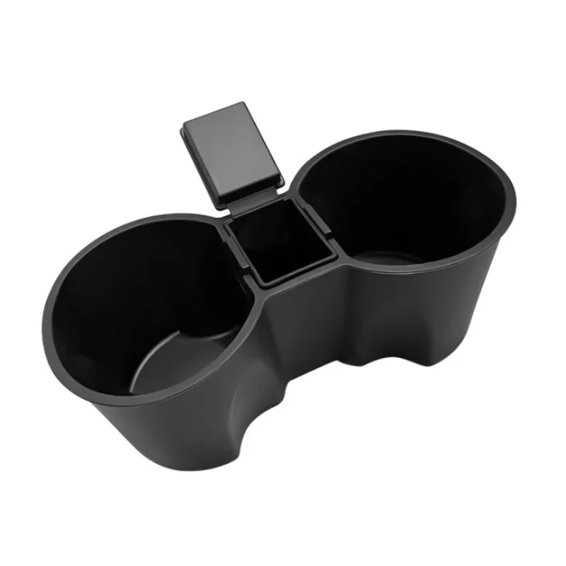 Water Cup Holder Storage Box For Tesla Model 3 Y Center Console Cup Waterproof Non-slip Coasters Car Accessories 2021-2022