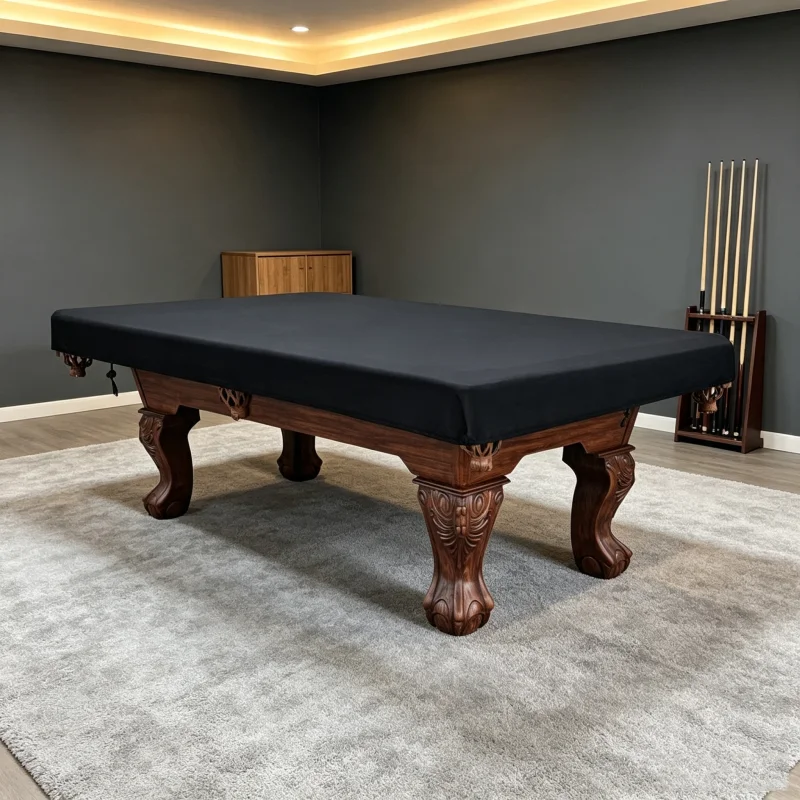 Billiard Table Dust Cover 210D Waterproof Table Cover 7FT/8FT/9FT Oxford Cloth for Pool Table Snooker Billiard Table Dust Cover