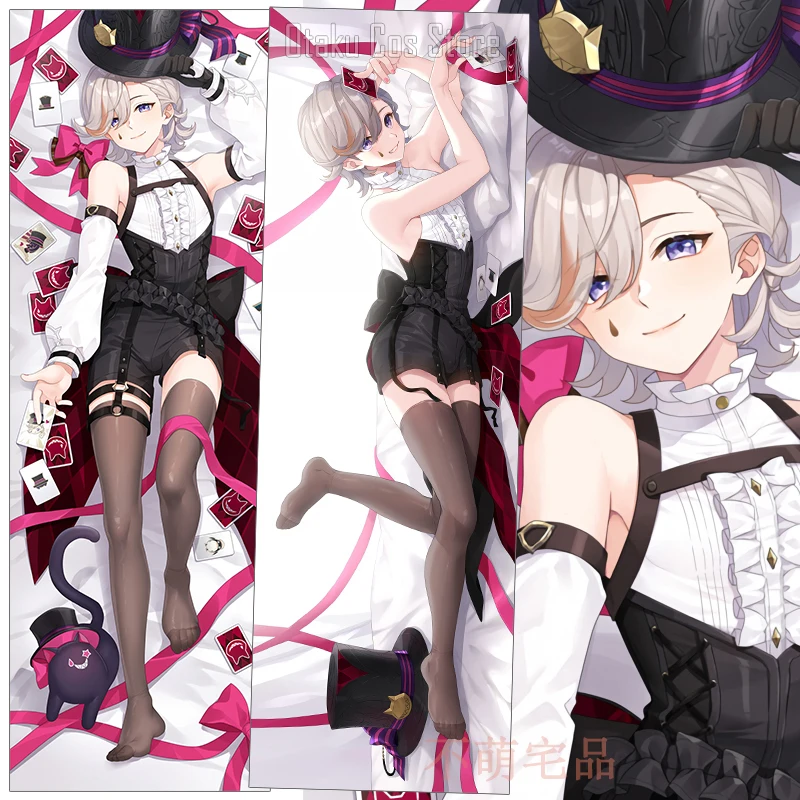

Аниме Genshin Impact Lyney Dakimakura Hing Body Подушка Чехол Otaku японская наволочка подарки BMZP