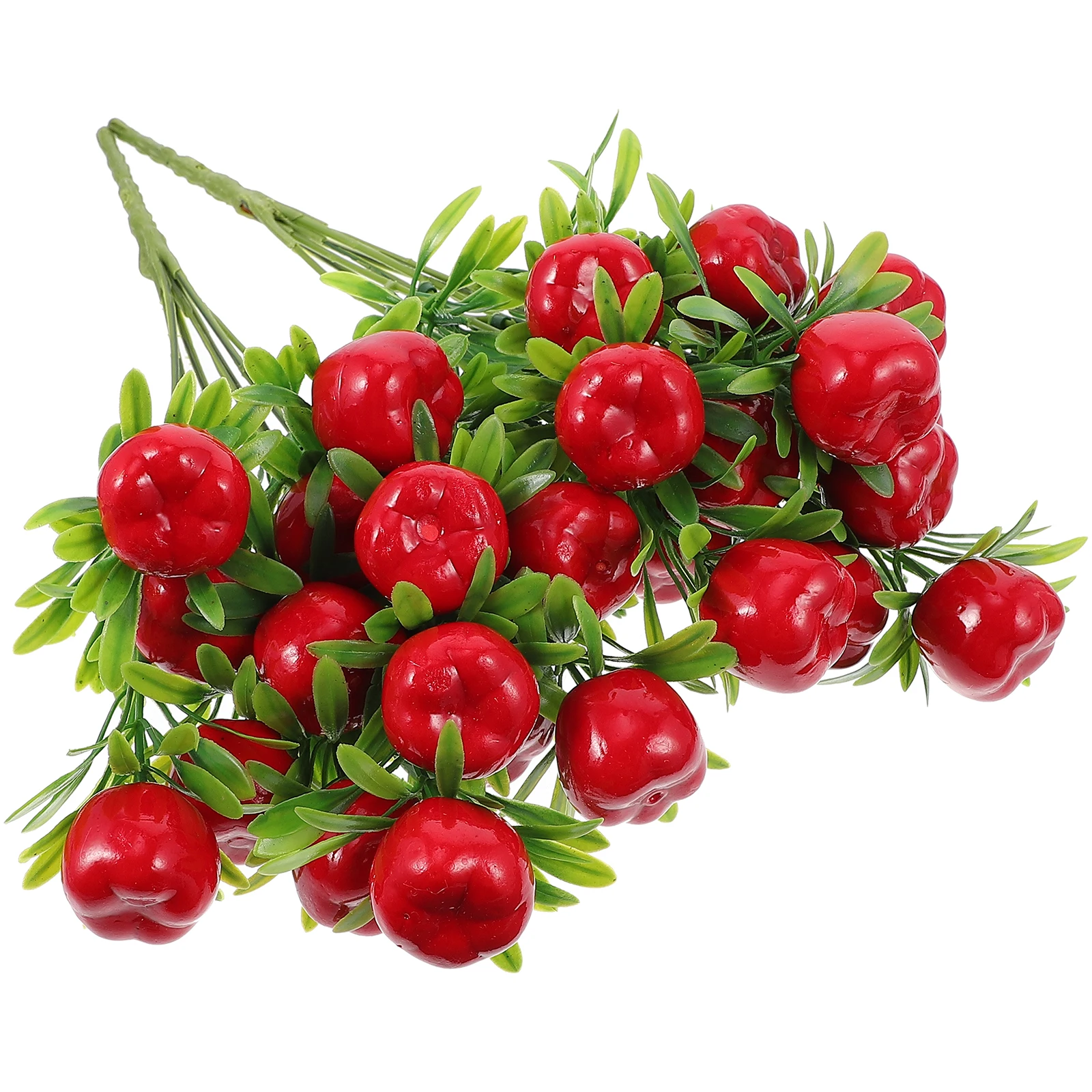 

2pcs DecorDIY Artificial Fruit Branch Crafts Artificial Tree Stem Fake Fruit Branches Plastic Round