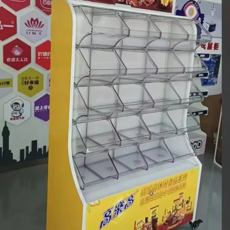 صناديق الحلوى وجبة خفيفة رف عرض الرف الشوكولاته السائبة الغذاء الحلوى عرض الرف المكسرات الحلوى عرض صناديق الوقوف للتسوق #1