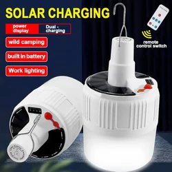300W Solar Camping Lights Led USB Rechargeable Buble Light with Hook Outdoor Waterproof Camping Hiking Emergency Tent Lantern