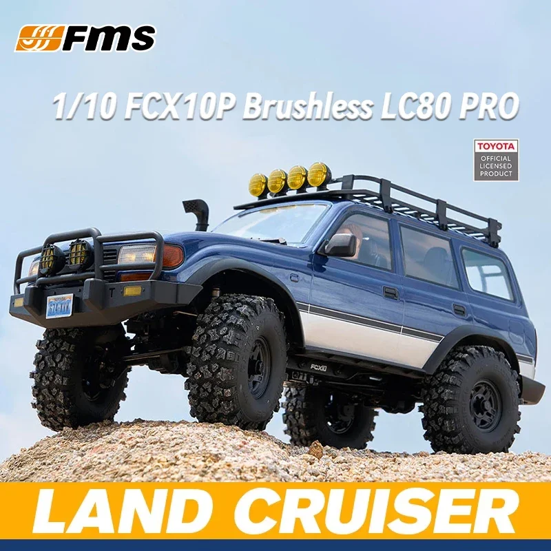 FMS 1/10 FCX10P Brushless RC simulation Toyota Land Cruiser LC80 PRO off-road climbing vehicle model remote control adult toy