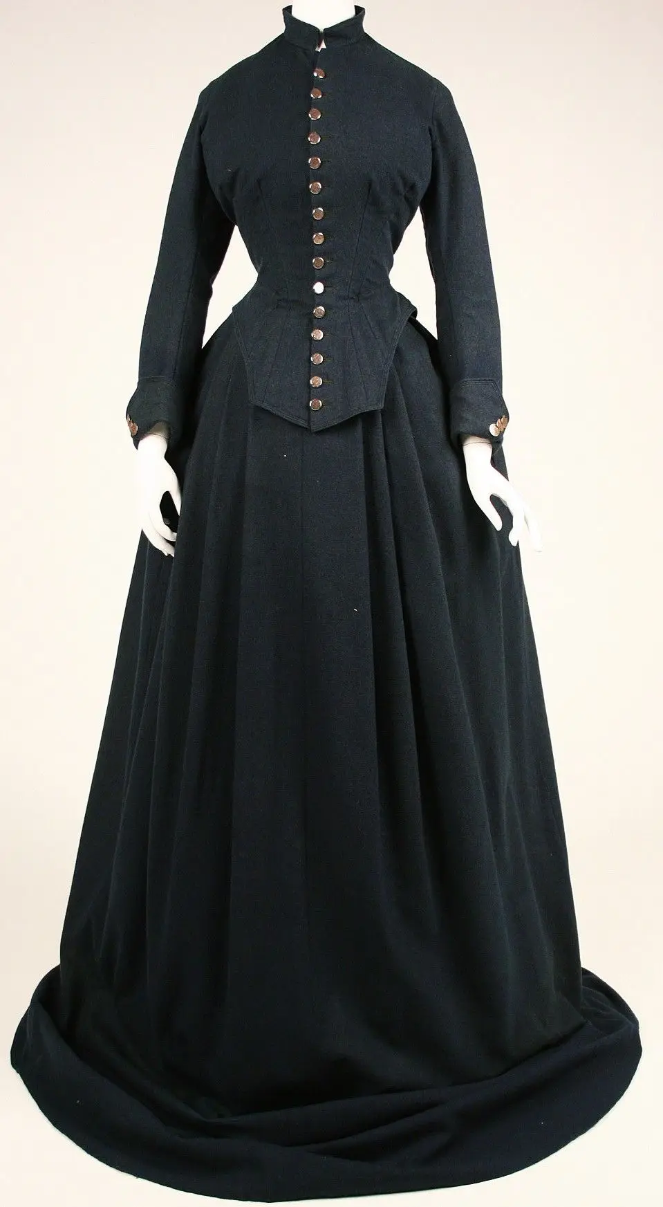 Victorian Black Mourning Dress Gown Women 1860s Victorian Steampunk Black Ball Gown Vintage Riding Suit Costumes