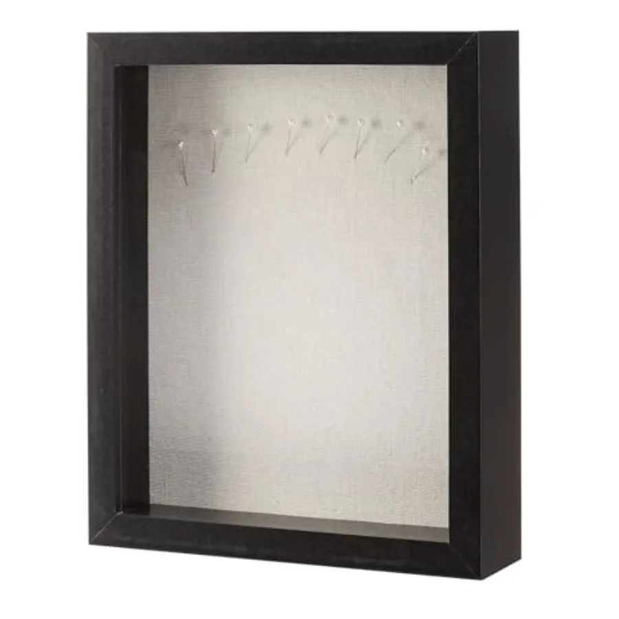 Black Rectangular Shadow Box Wood Frame 8x10