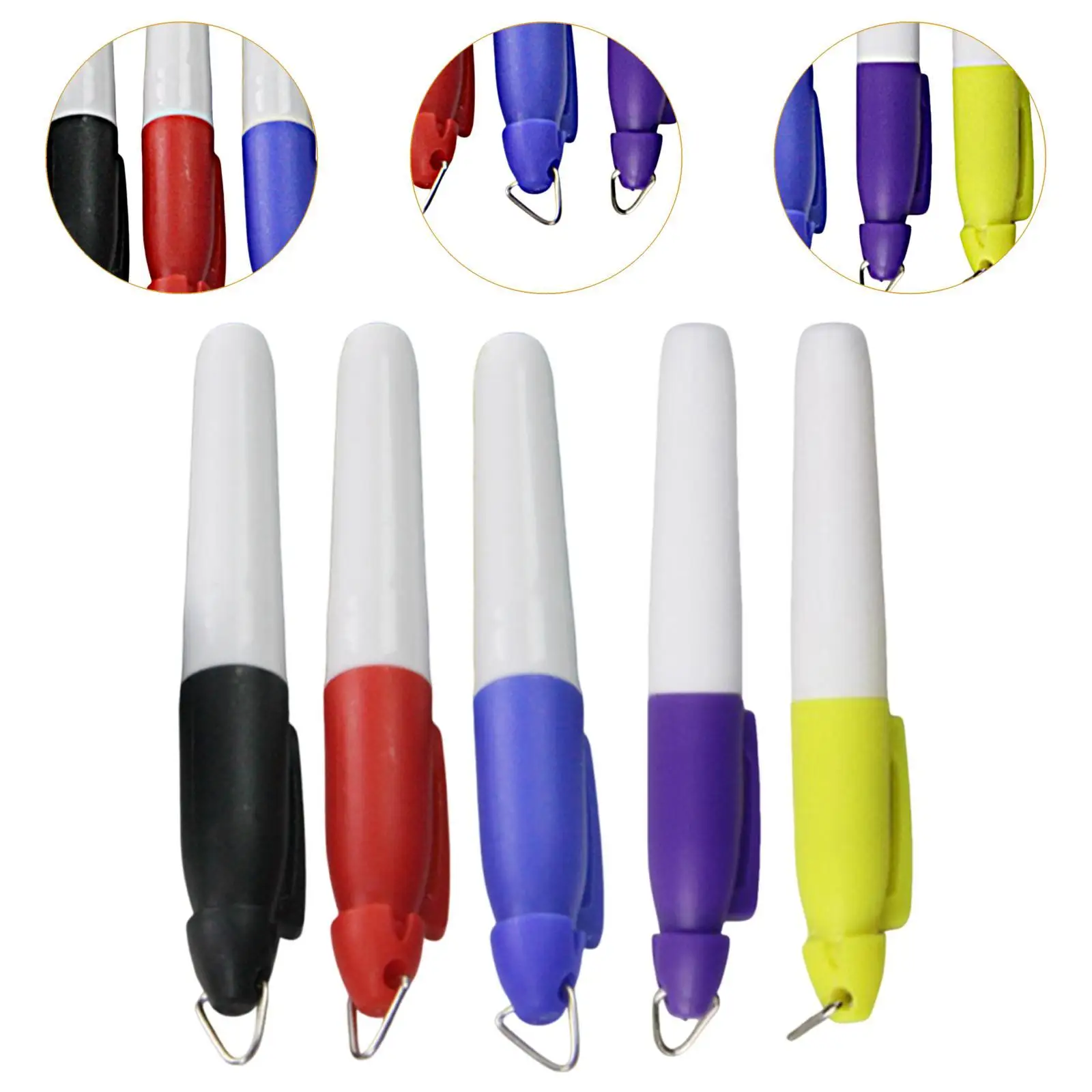 Golf Ball Marker Pens Set Lightweight Golf Ball Marker Pack Portable Golfing Tools for Practice Competition