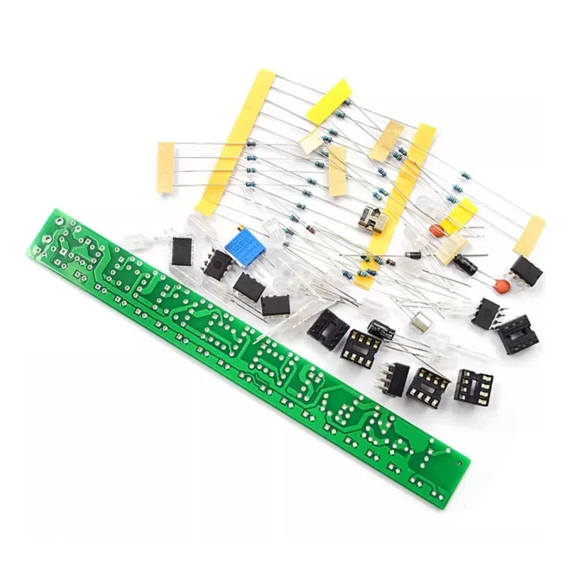 USB audio spectrum lamp kit LED car volume level indicator music audio display circuit board to increase the hands-on ability