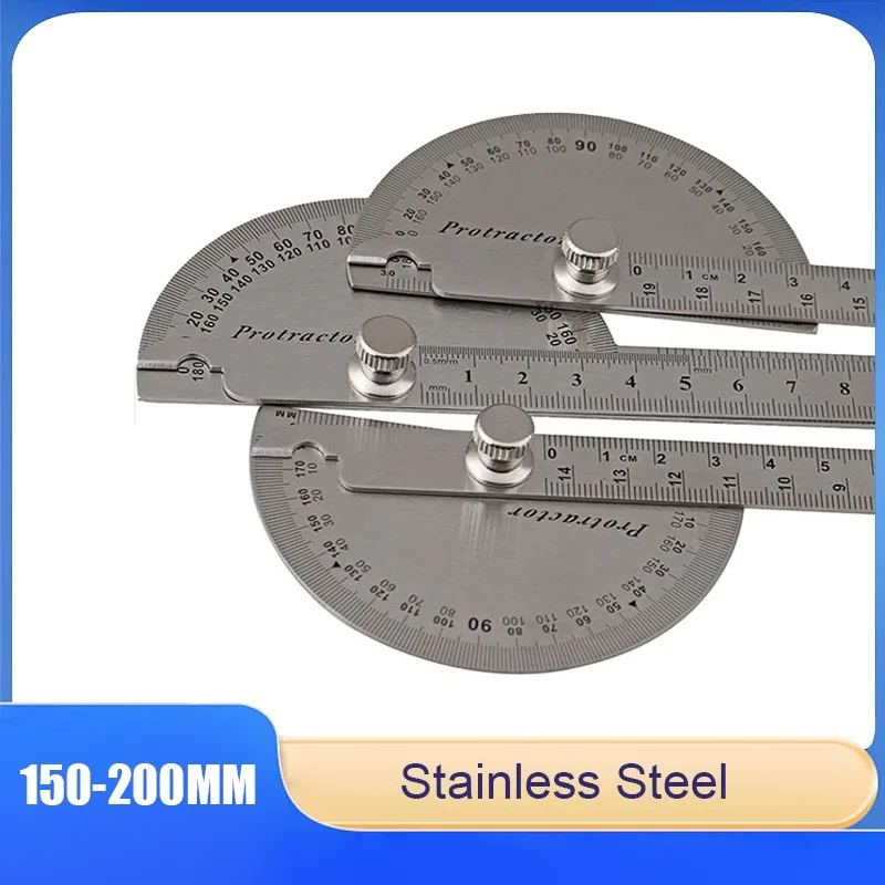 

Angle Ruler, Stainless Steel Angle Measuring Tool, Large Protractor, Woodworking Protractor, Rotating Mechanical Angle Square