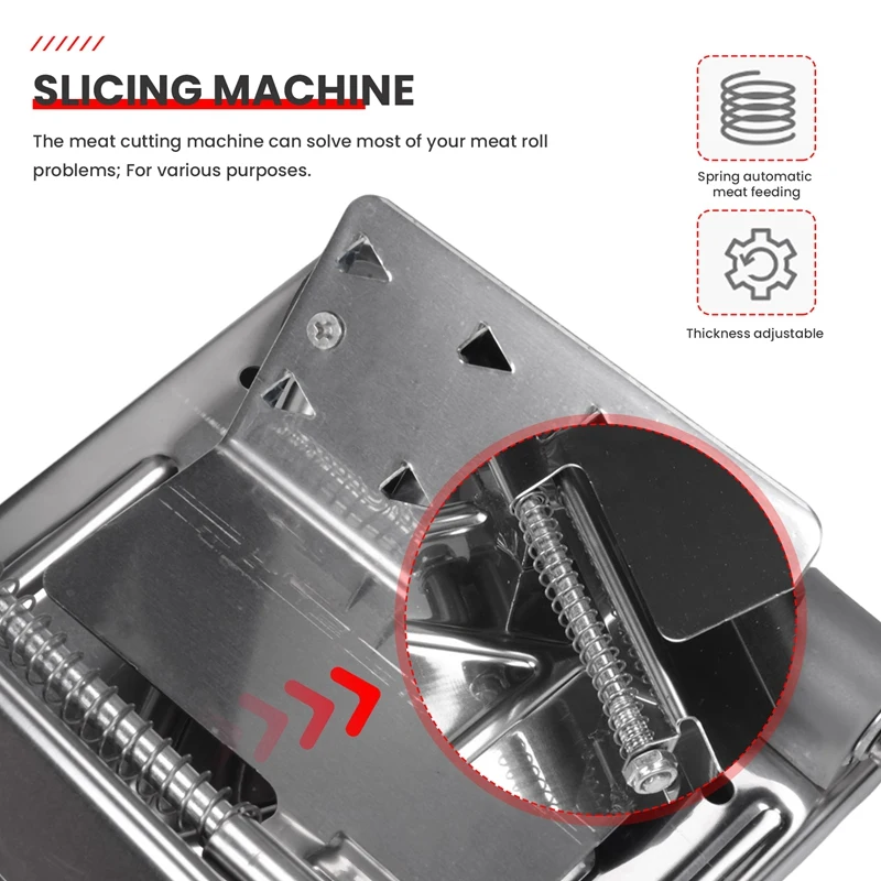 دليل تجميد اللحوم تقطيع ، الفولاذ المقاوم للصدأ ، لحم الضأن القاطع ، آلة قطع لحوم البقر ، لوازم المطبخ