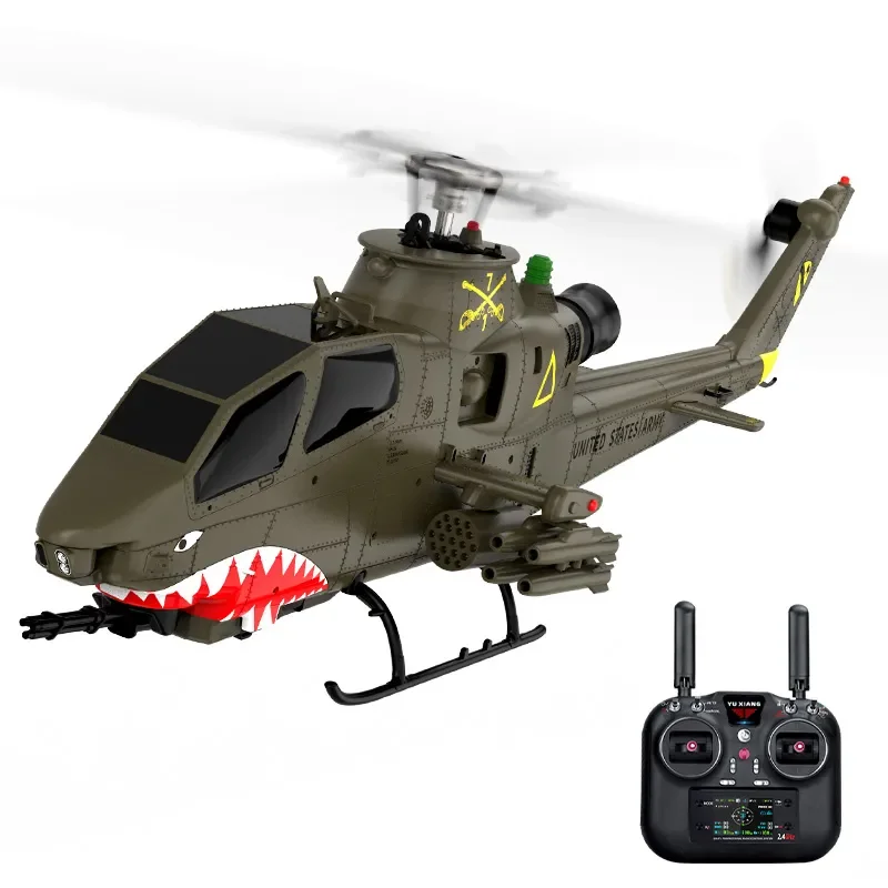YuXiang F112S AH-1 Cobra 2.4G 9CH GPS Optical Flow Localization LiDAR TOF Altitude Hold Dual Brushless 1:32 Scale RC Helicopter