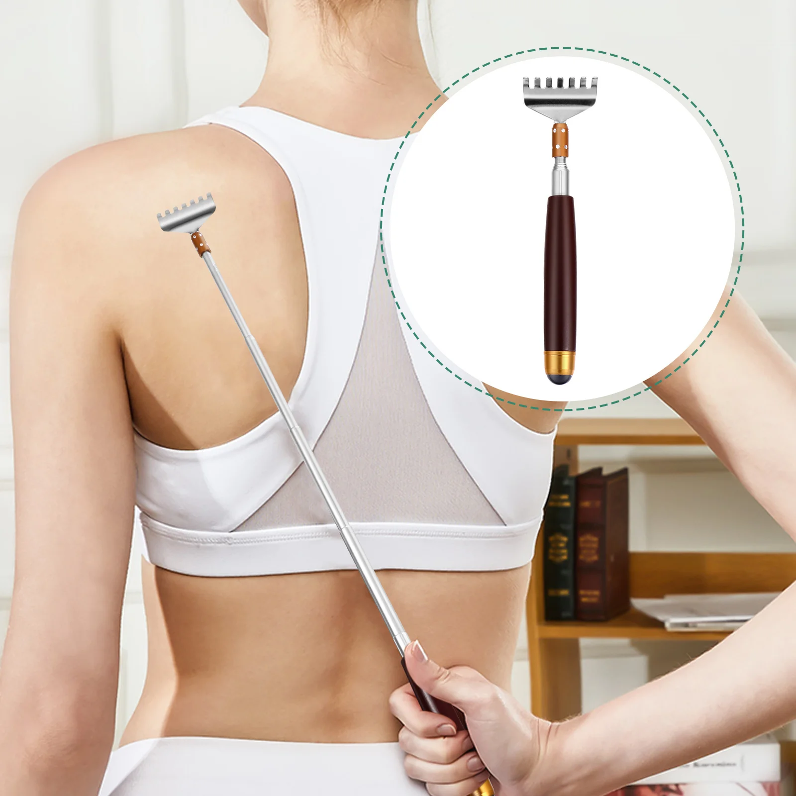 

Extra Long Extendable Handle Back Scratcher Back Scratcher Claw Body Massager Stretchable Scalp Tool Itch Relief