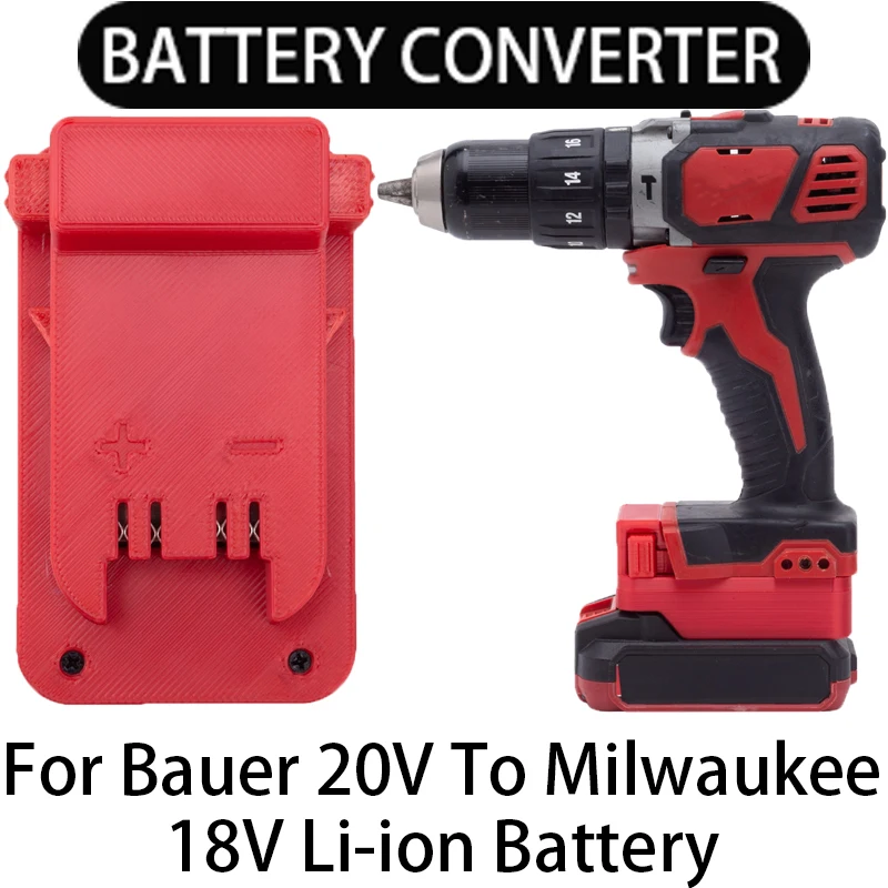 

Адаптер для аккумулятора Milwaukee 18V Li-Ion tools для преобразования в Bauer 20V Li-Ion адаптер для аккумулятора аксессуары для электроинструментов