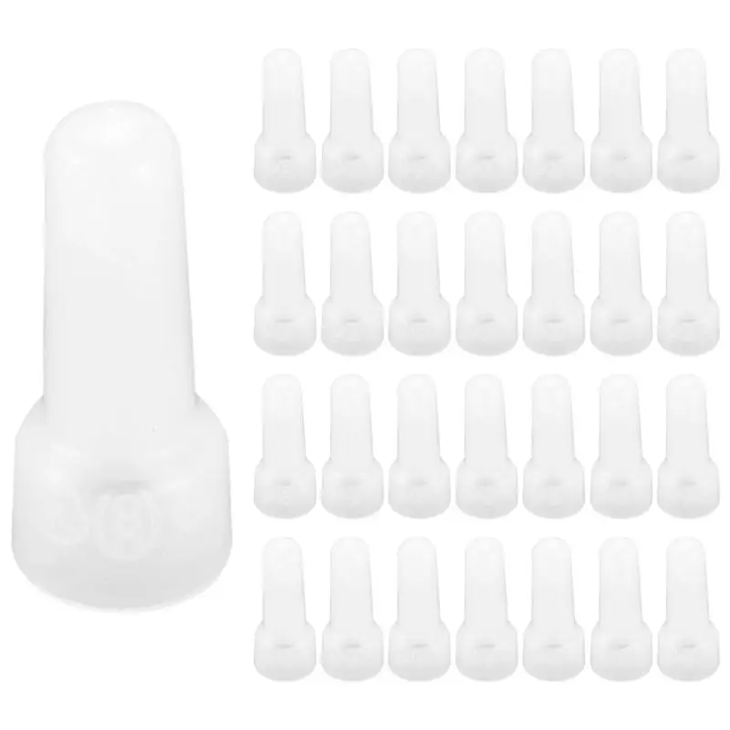 

Exquisite-800Pcs 22-16 GA AWG Closed End Crimp Caps Splice Gauge Wire Connectors Terminals (White)