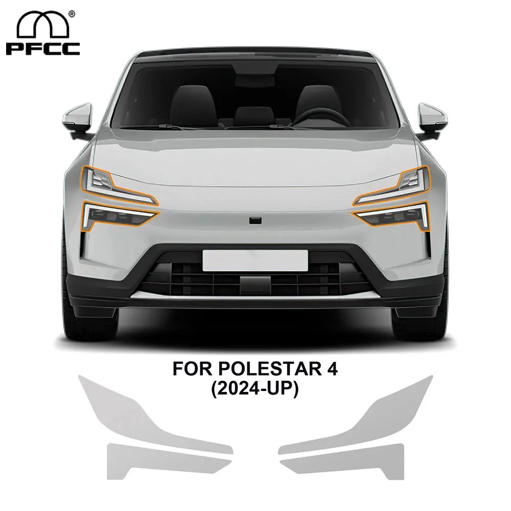 

TPU Car Sticker Paint Protection Film PPF Transparent For Polestar 4 2024 2025 Headlight A B Pillars Anti-Scratch Protective