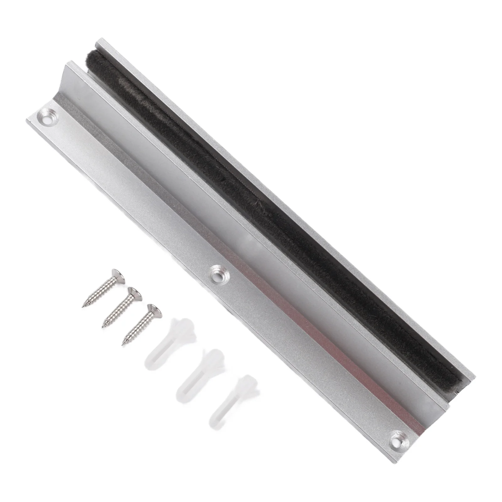 Bathroom Installation Floor Guide Rail Effortless Installation Easy Installation Sliding Rail Compatible With 0-14 Mm Glass