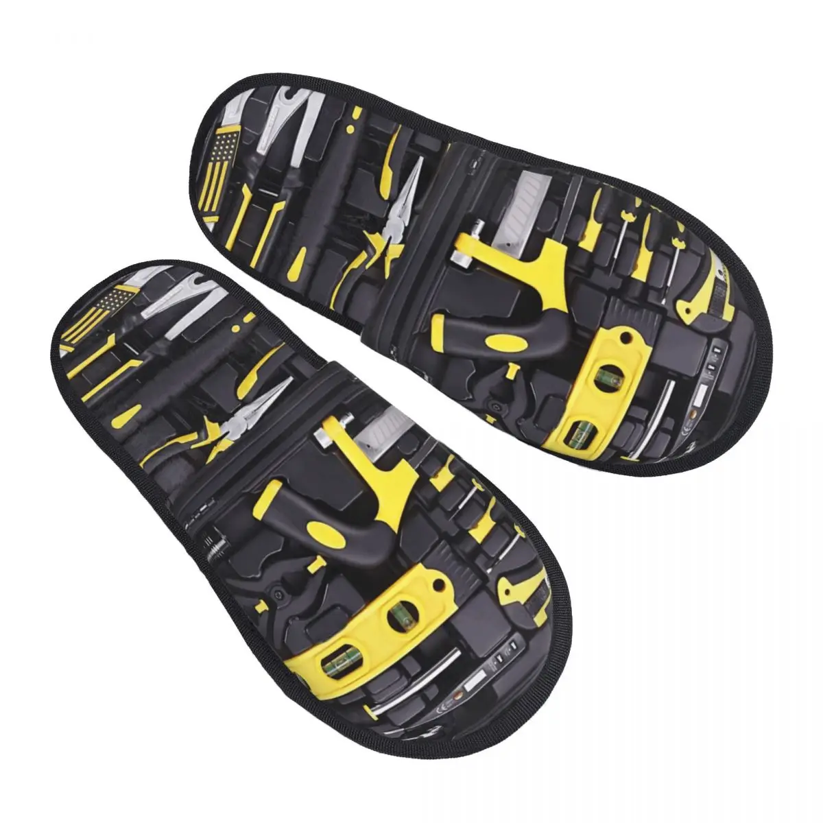 

Custom Print Women Mechanics Large Toolbox House Slippers Soft Warm Mechanic Memory Foam Fluffy Slipper Indoor Outdoor Shoes