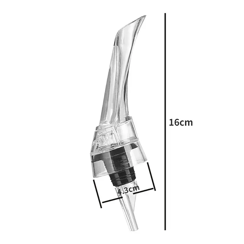 Acrylic Wine Aerator Pourer Premium Aerating Pourer Red Wine Decanter Cap Spout Stopper Bottle Mouth Dispenser Decanter Spout