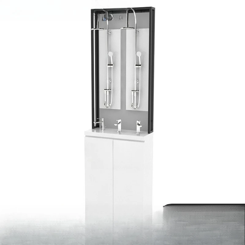 Ceramic bathroom wall-mounted vertical floor-to-ceiling faucet nozzle, bathroom display stand, tile display stand