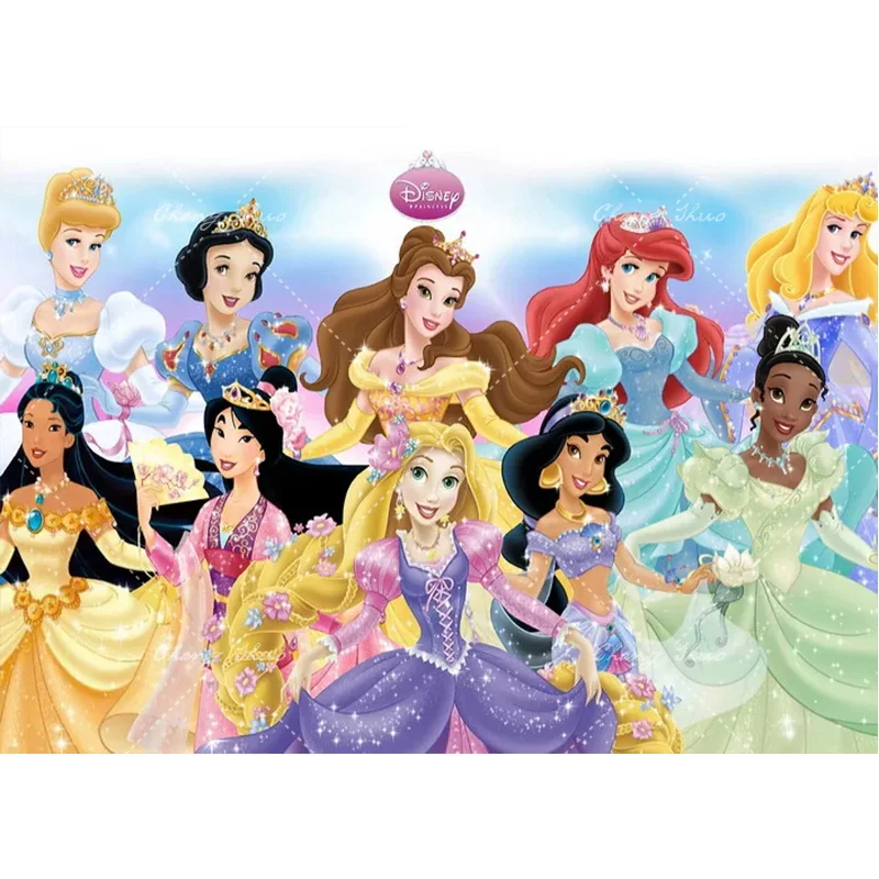 Disney Princess Sofia Snow White Theme Background Cloth Happy Birthday Party Baby Shower Supplie Decoration Banner Shooting Prop