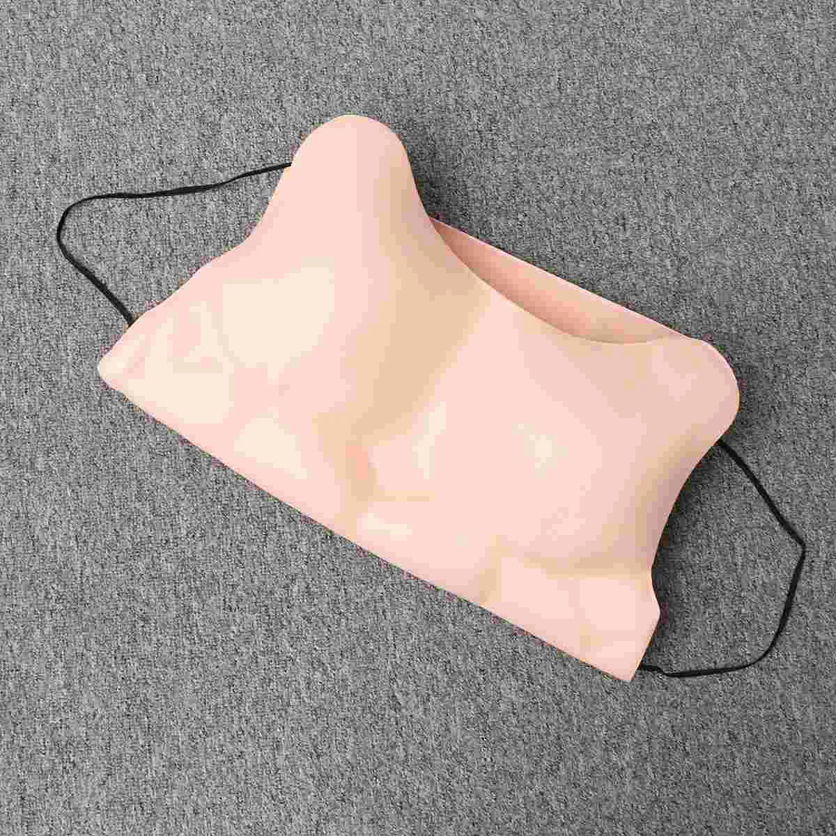 Fancy Halloween Costumes Pectoral Muscle Fake Breasts Chest Funny Costume Cosplay Clothing Decorative Props for Masquerade Party