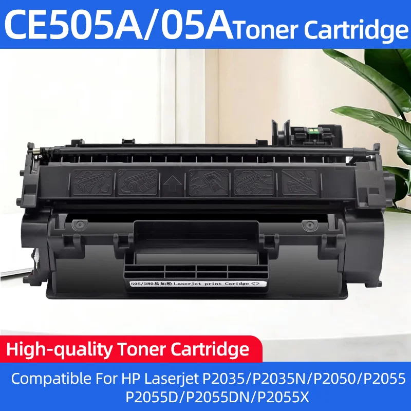 

Compatible hp CE505A 05a 505A Black Toner Cartridge for HP laserjet P2035 P2035n P2055D P2050 P2055DN P2055X Printer Drum Unit
