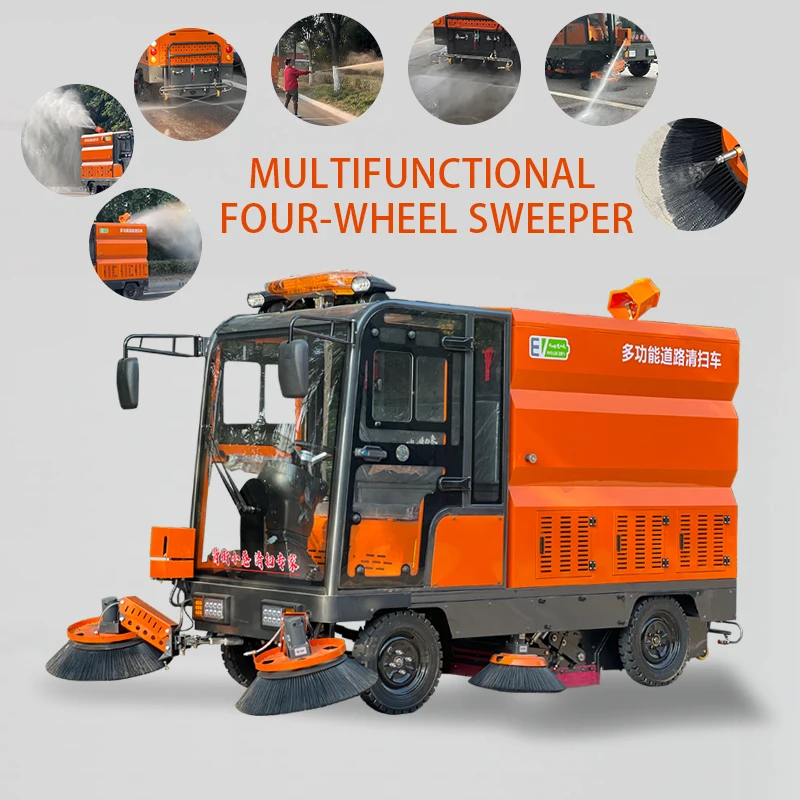Customized Environment Ride-On Multi-functional Electric Sweeper Self-Propelled New Energy Saving Efficient Factory Direct Suppl