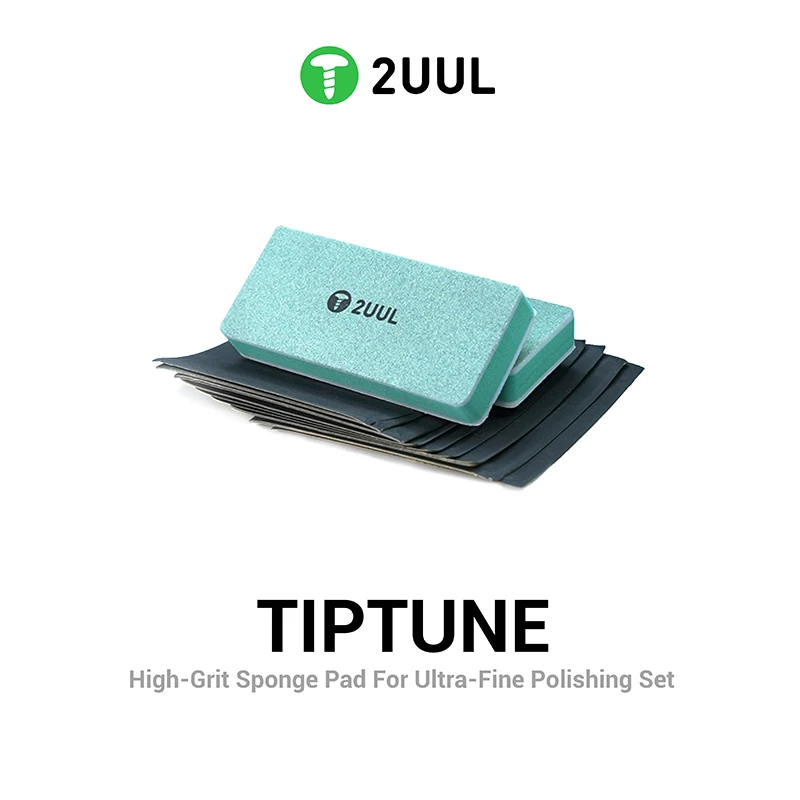 2UUL FM02 TIPTUME Tampone in spugna a grana alta per set di lucidatura ultrafine Kit di tamponi per lucidatura Kit di spugna per pulizia per lucidatura