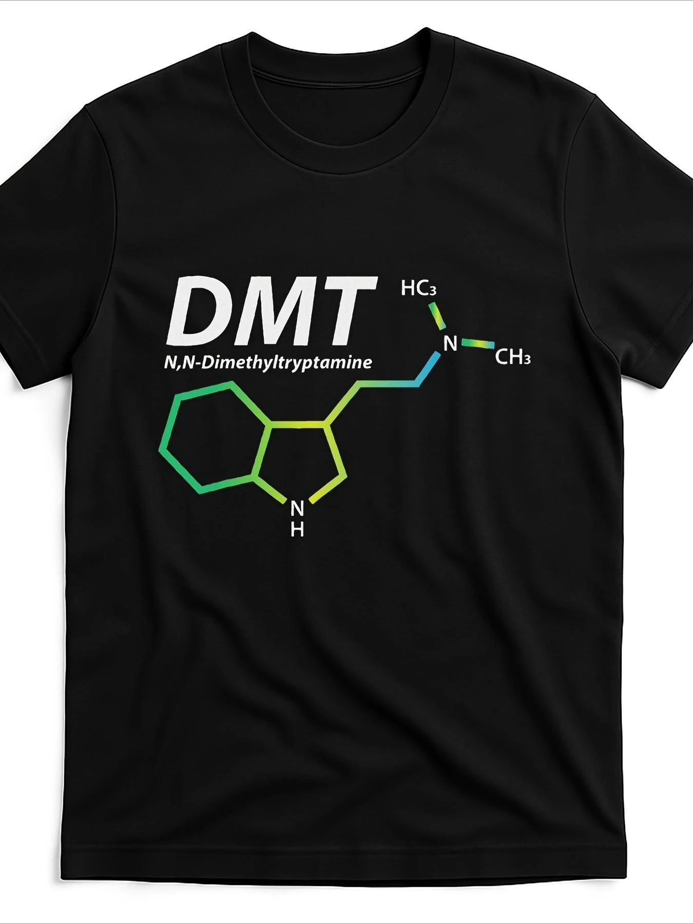 DMT Spirit Molecule Psychedelic T-Shirt - Unisex, popular style, soft, breathable, and comfortable short-sleeved graphic tee