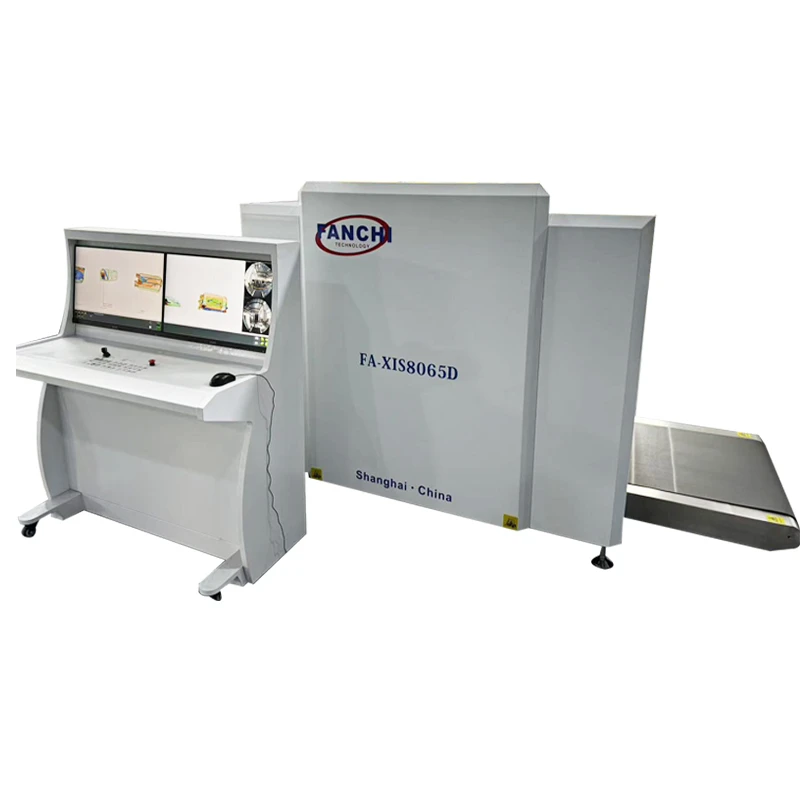 Advanced 8065D Dual-View X-ray Baggage Scanner for Airports, Customs & Logistics, 40mm Steel Penetration & 0.0787mm Resolution