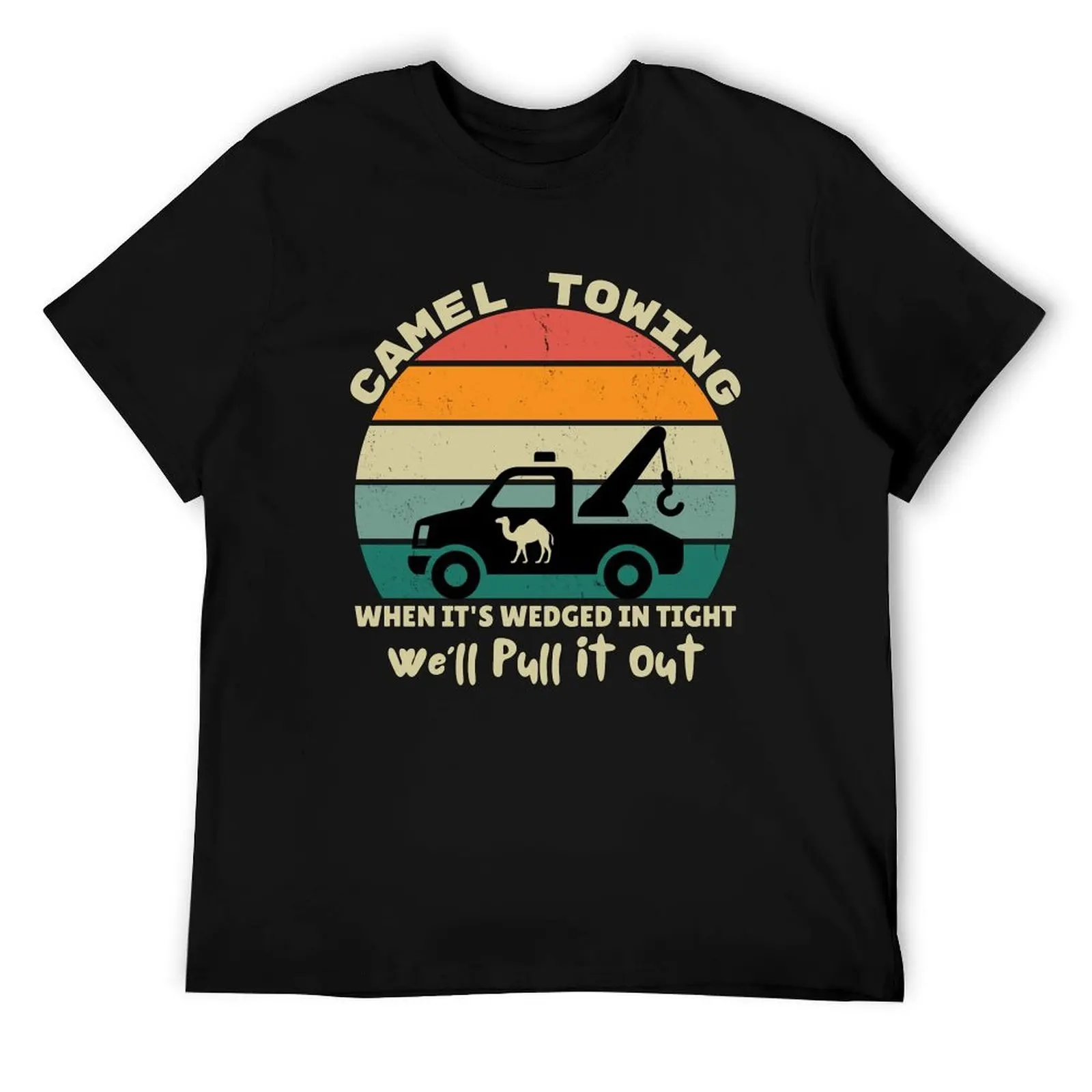 

Camel Towing Retro Adult Humor Saying Funny Halloween T-Shirt anime t shirts for man t shirts with prints T-Shirt